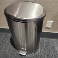 Step-On Stainless Steel Commercial Garbage Can with Lid